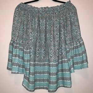 Off-the-shoulder blouse